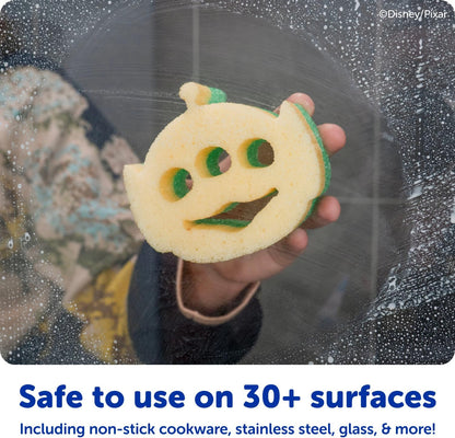 Scrub Daddy Scrub Mommy Toy Story Rocket Ship FlexTexture + ResoFoam Cleaning Sponges - Non-Scratch Sponges for Everyday Cleaning - Kitchen, Bathroom & Outdoor - Kitchen Sponges for Dishes (4 Count)