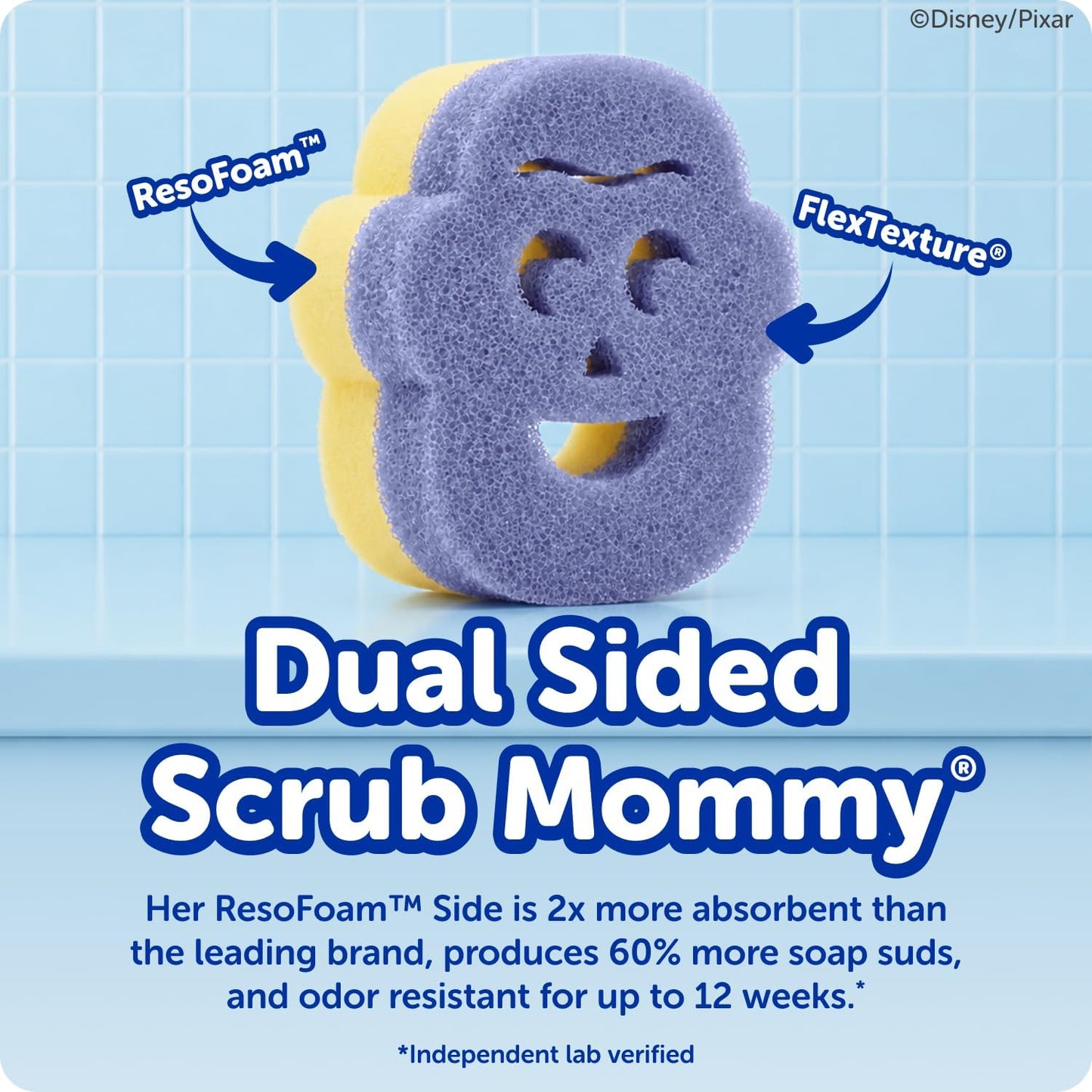 Scrub Daddy Scrub Mommy Toy Story Rocket Ship FlexTexture + ResoFoam Cleaning Sponges - Non-Scratch Sponges for Everyday Cleaning - Kitchen, Bathroom & Outdoor - Kitchen Sponges for Dishes (4 Count)